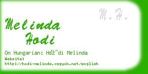 melinda hodi business card